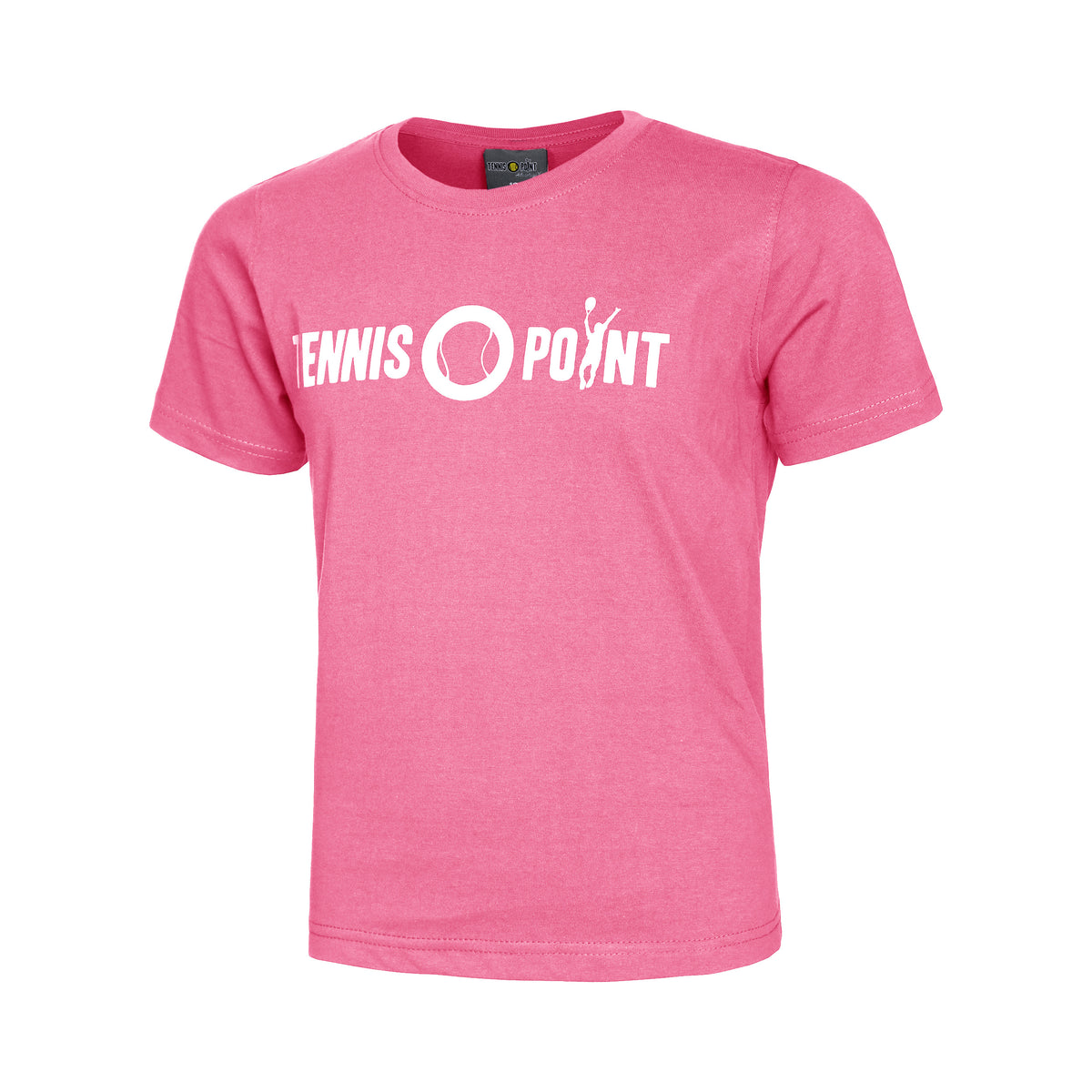 Tennis-Point Basic Cotton Camiseta de manga corta Niños - rosa, blanco