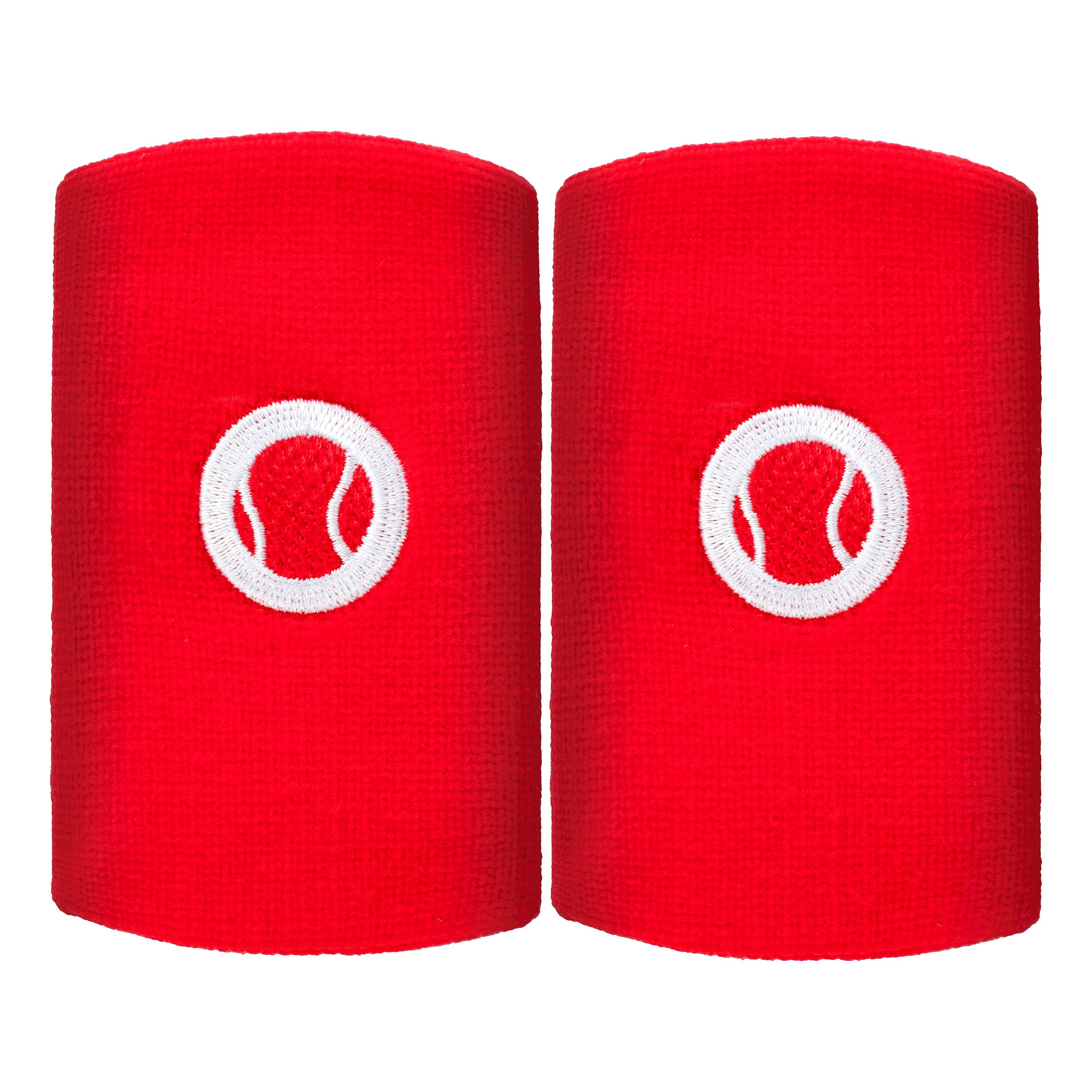 Tennis-Point Long Cinta para sudor Pack de 2 Unisex - rojo,