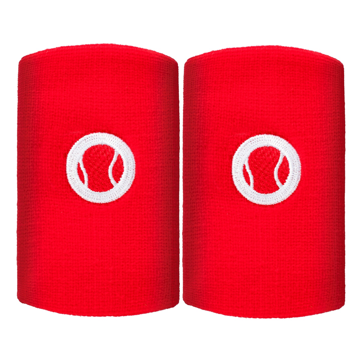 Tennis-Point Long Cinta para sudor Pack de 2 Unisex - rojo,