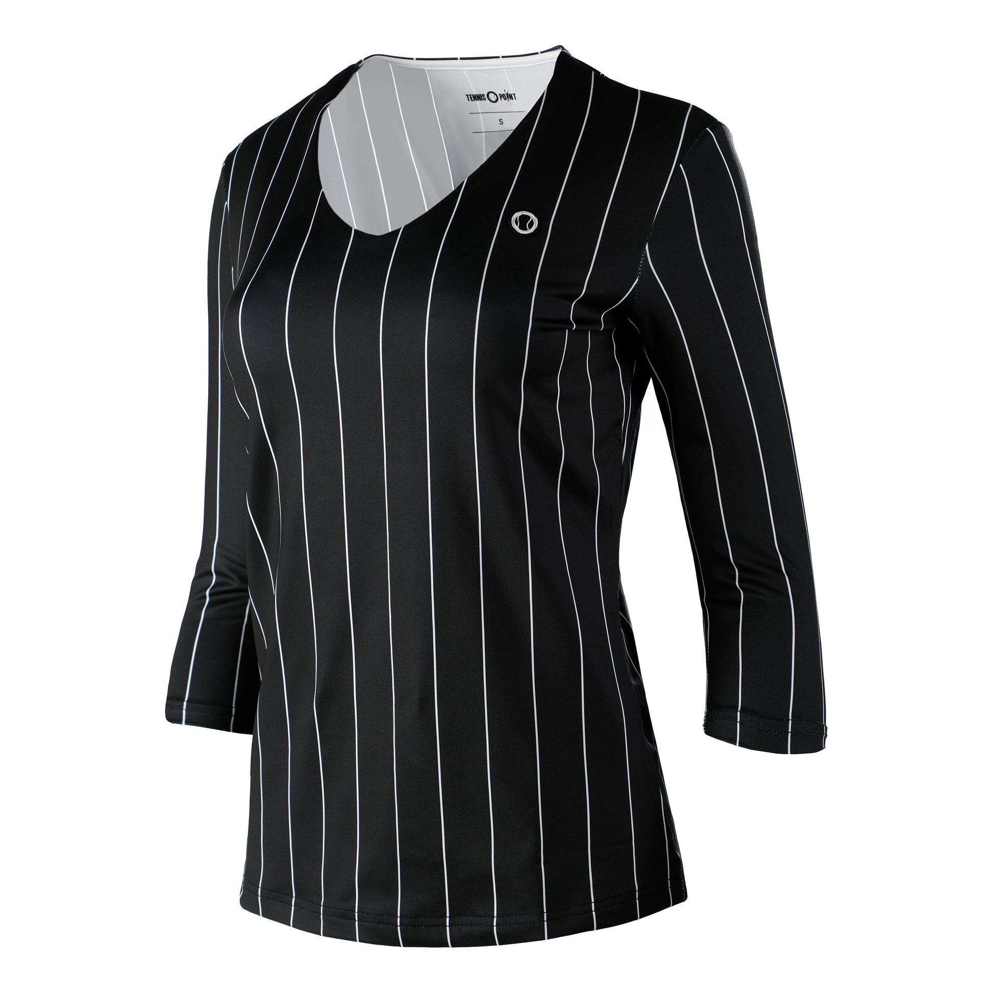 Tennis-Point Stripes Camiseta De Manga Larga Edición Especial Mujeres-Negro,Blanco