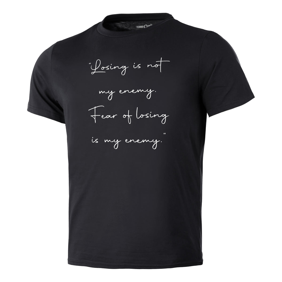 Tennis-Point No Fear Camiseta de manga corta Hombres - negro, blanco