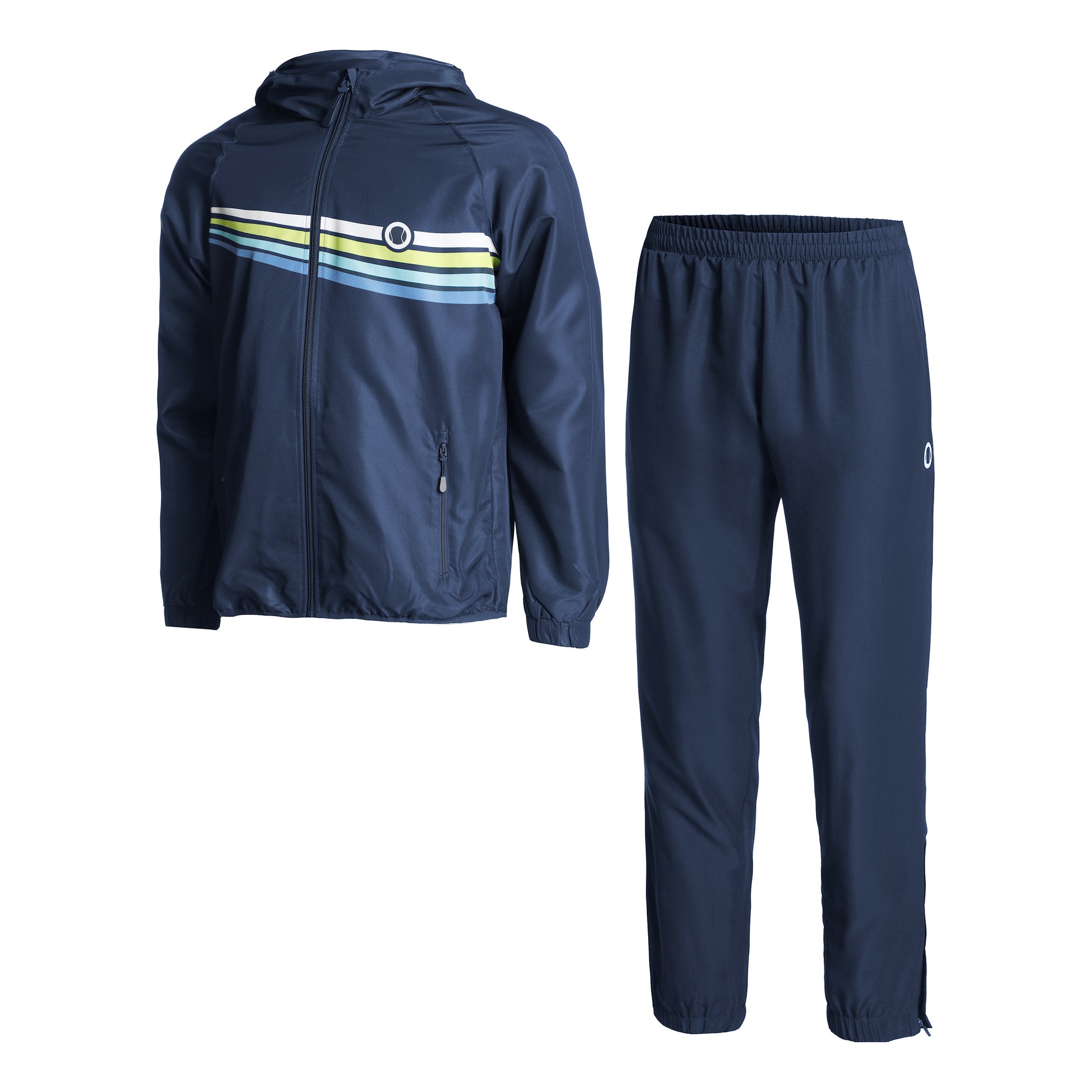 Tennis-Point Trainingsanzug Chándal Hombres - azul oscuro, multicolor