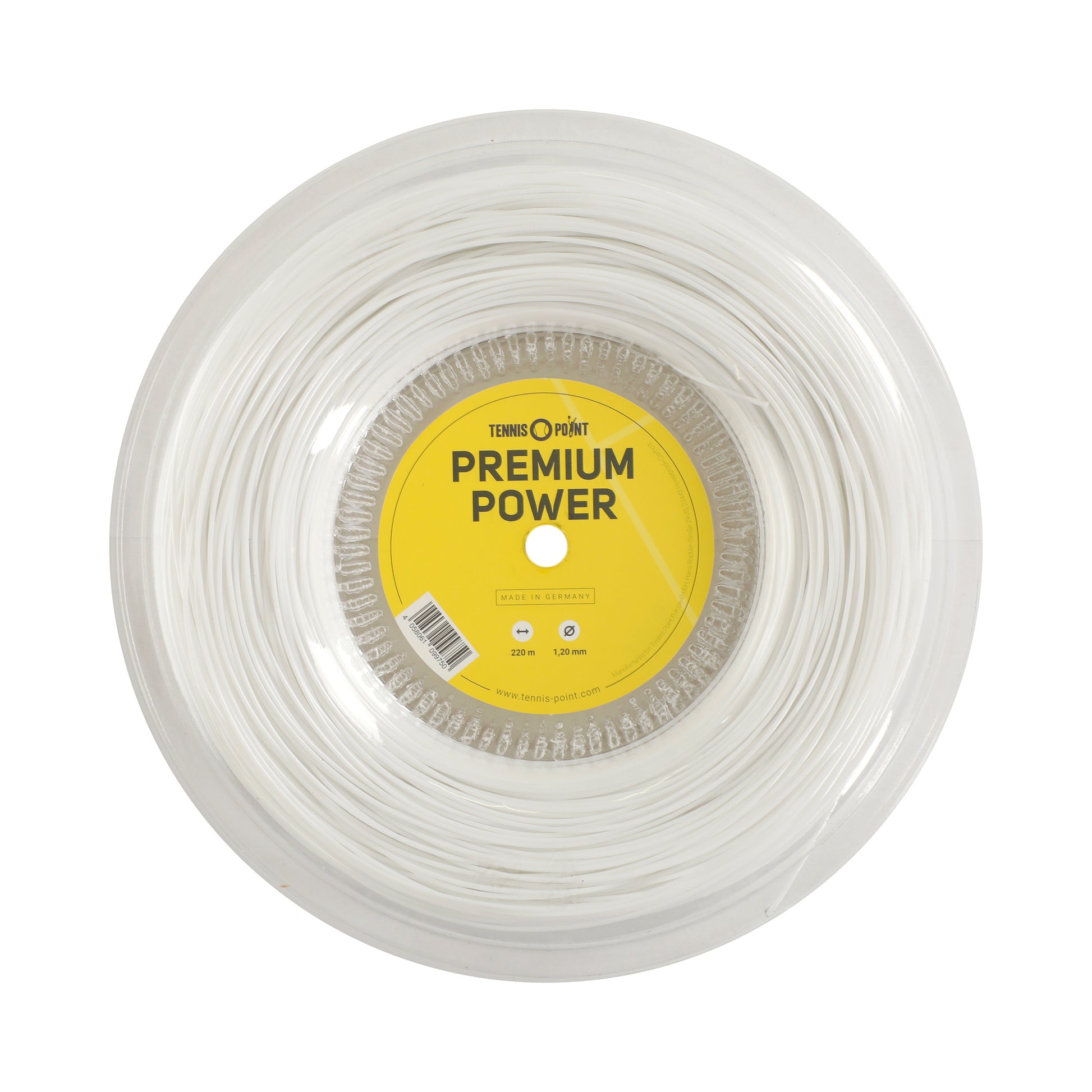 Tennis-Point Premium Power Bobinas De Cordaje 220m-Blanco