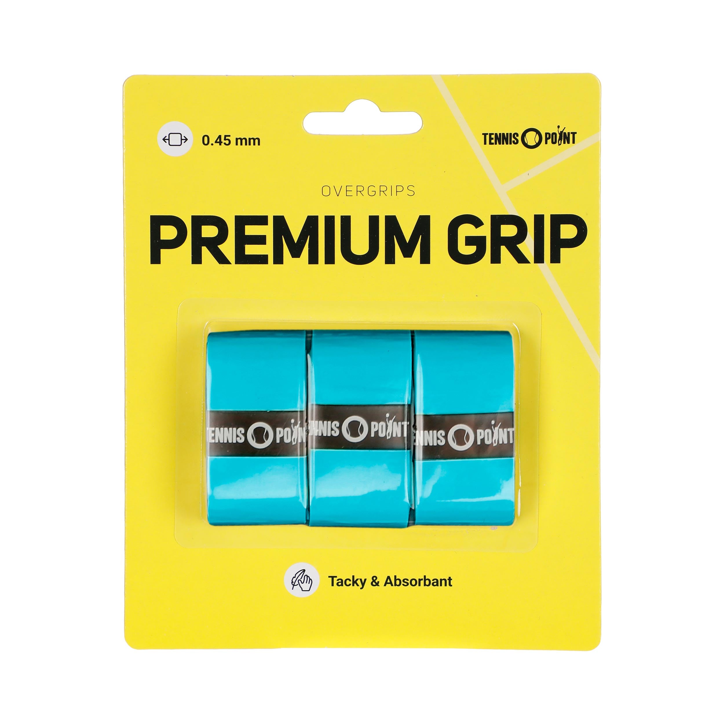 Tennis-Point Premium Grip Pack De 3-Azul