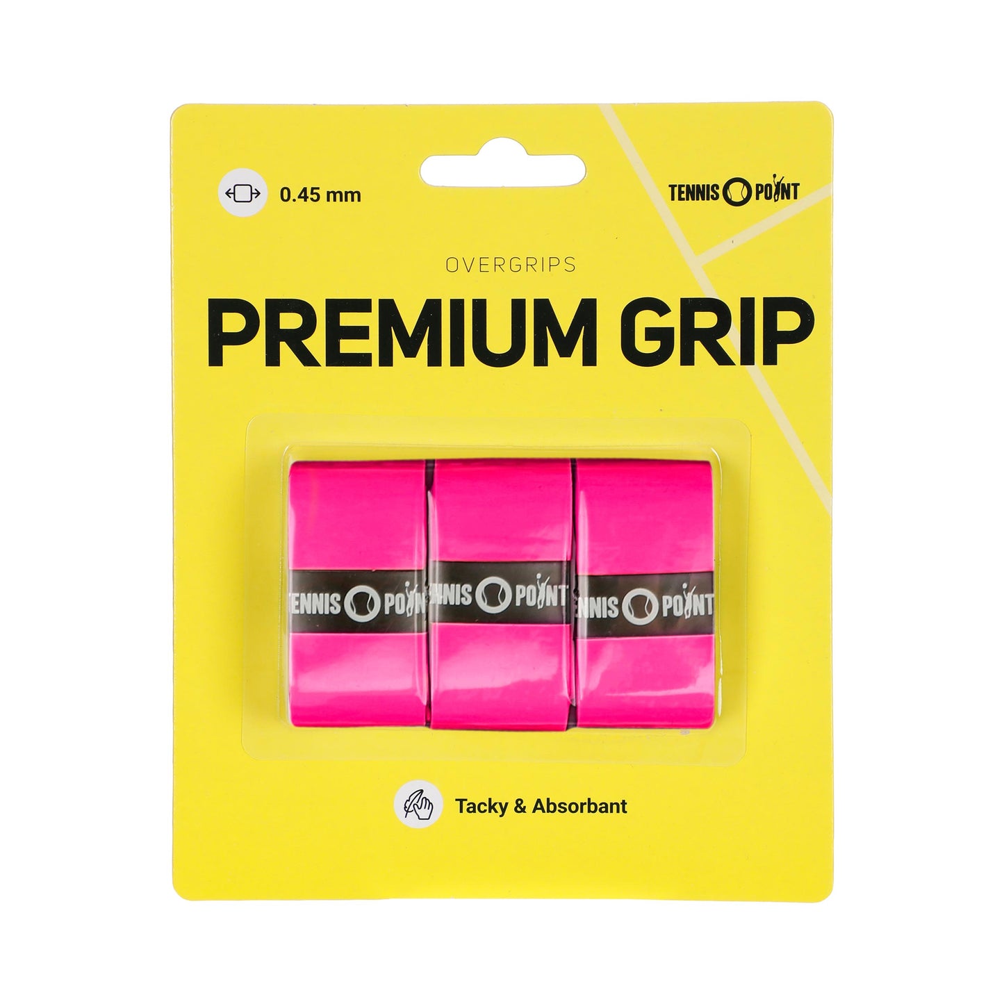 Tennis-Point Premium Grip Pack De 3-Rosa