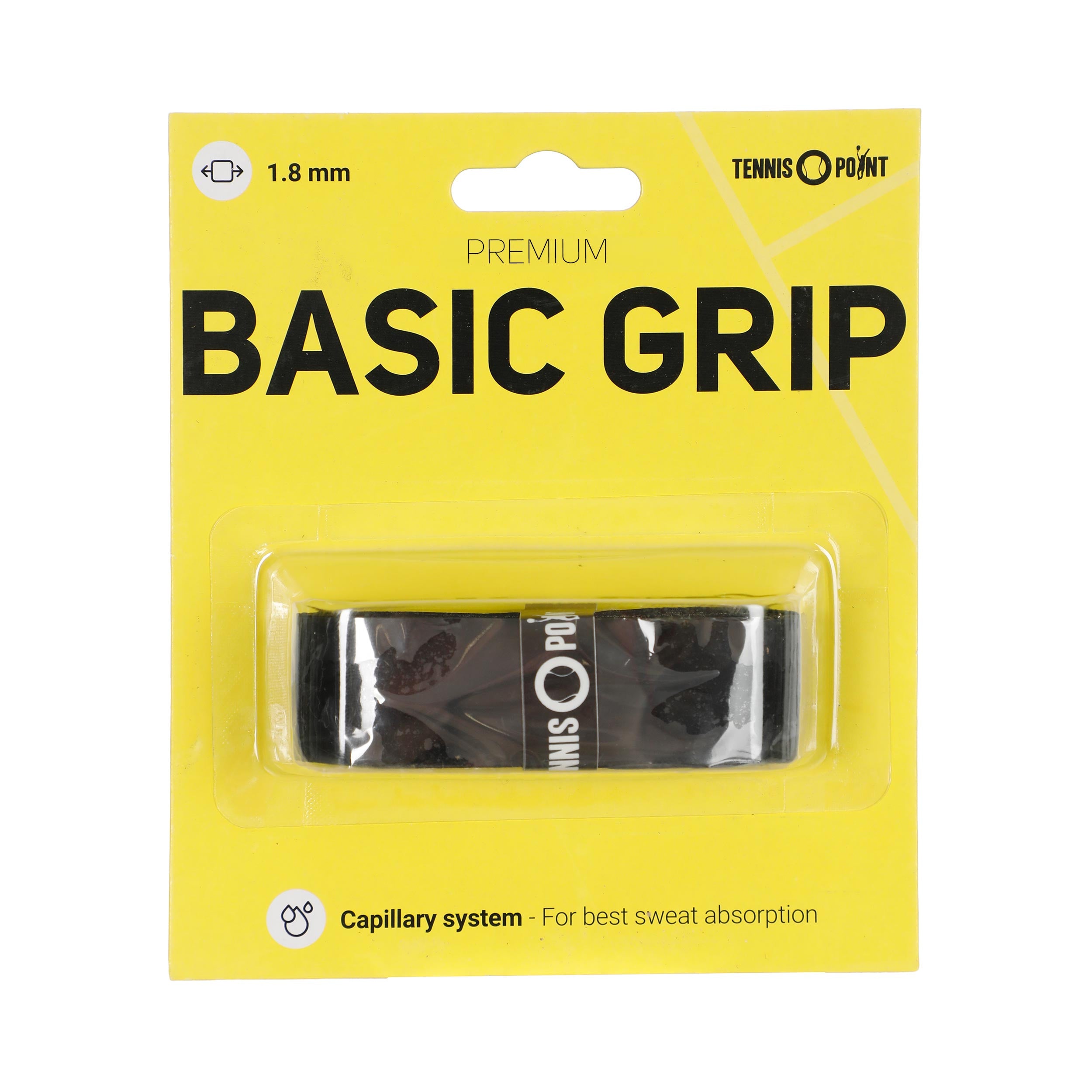 Tennis-Point Premium Grip Pack De 1-Negro