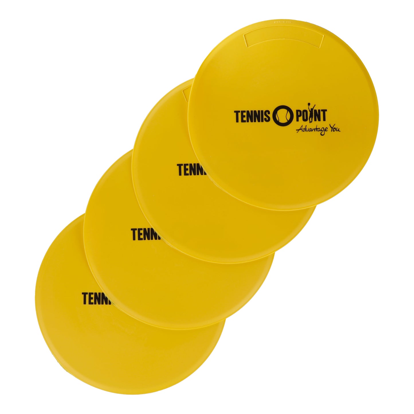 Tennis-Point 4er Pack Círculos De Señalización-Amarillo,Negro