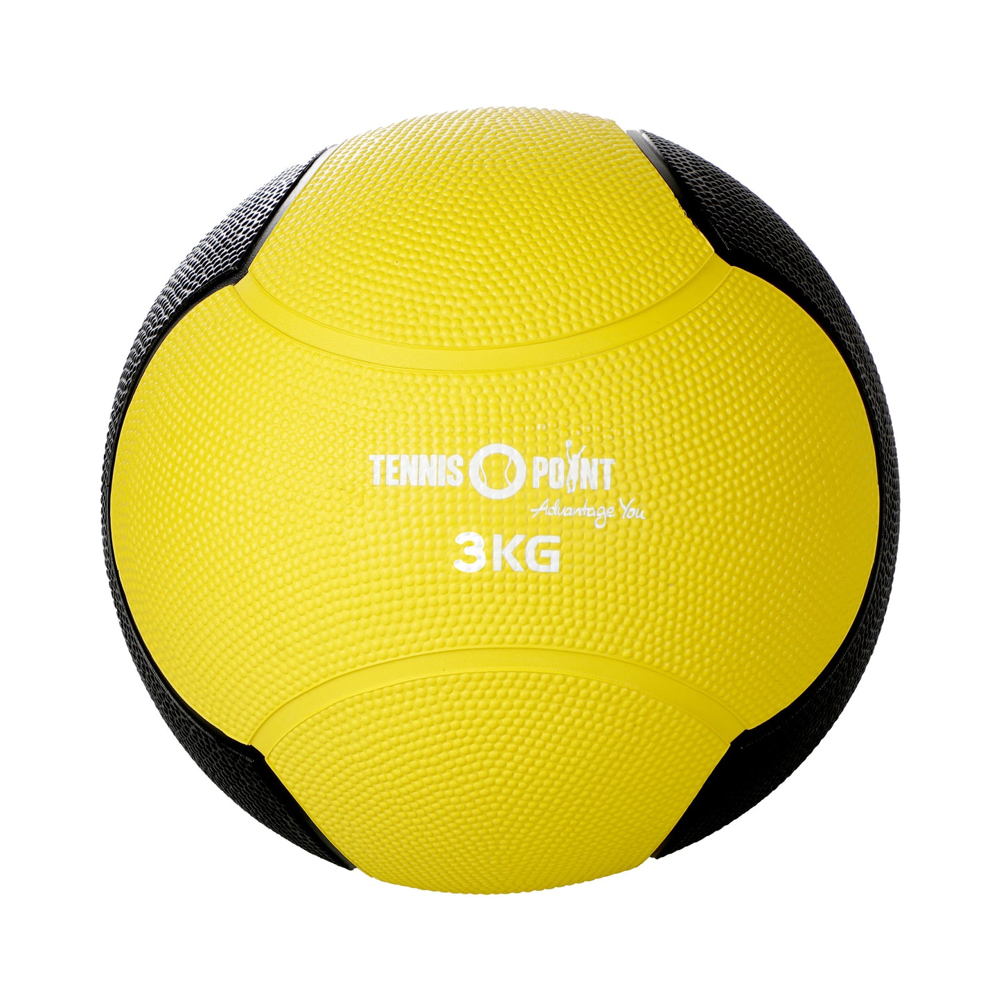 Tennis-Point 3kg Balón Medicinal-Amarillo,Negro
