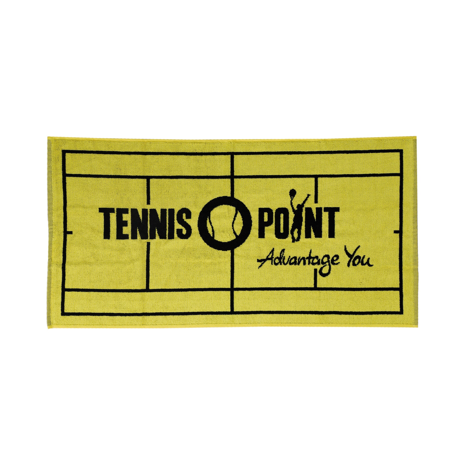 Tennis-Point 50x100 Toalla-Amarillo,Negro