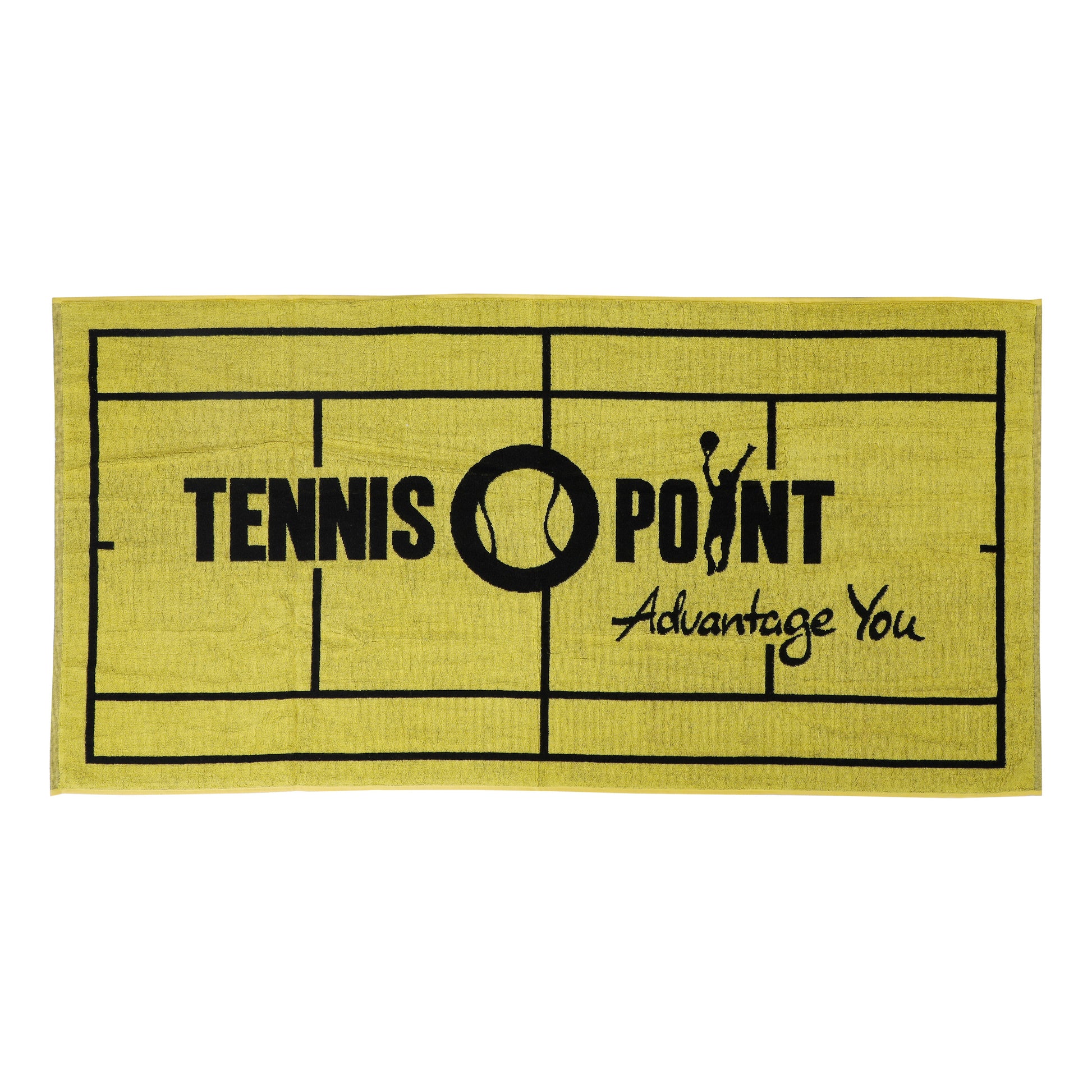 Tennis-Point 70x140 Toalla-Amarillo,Negro