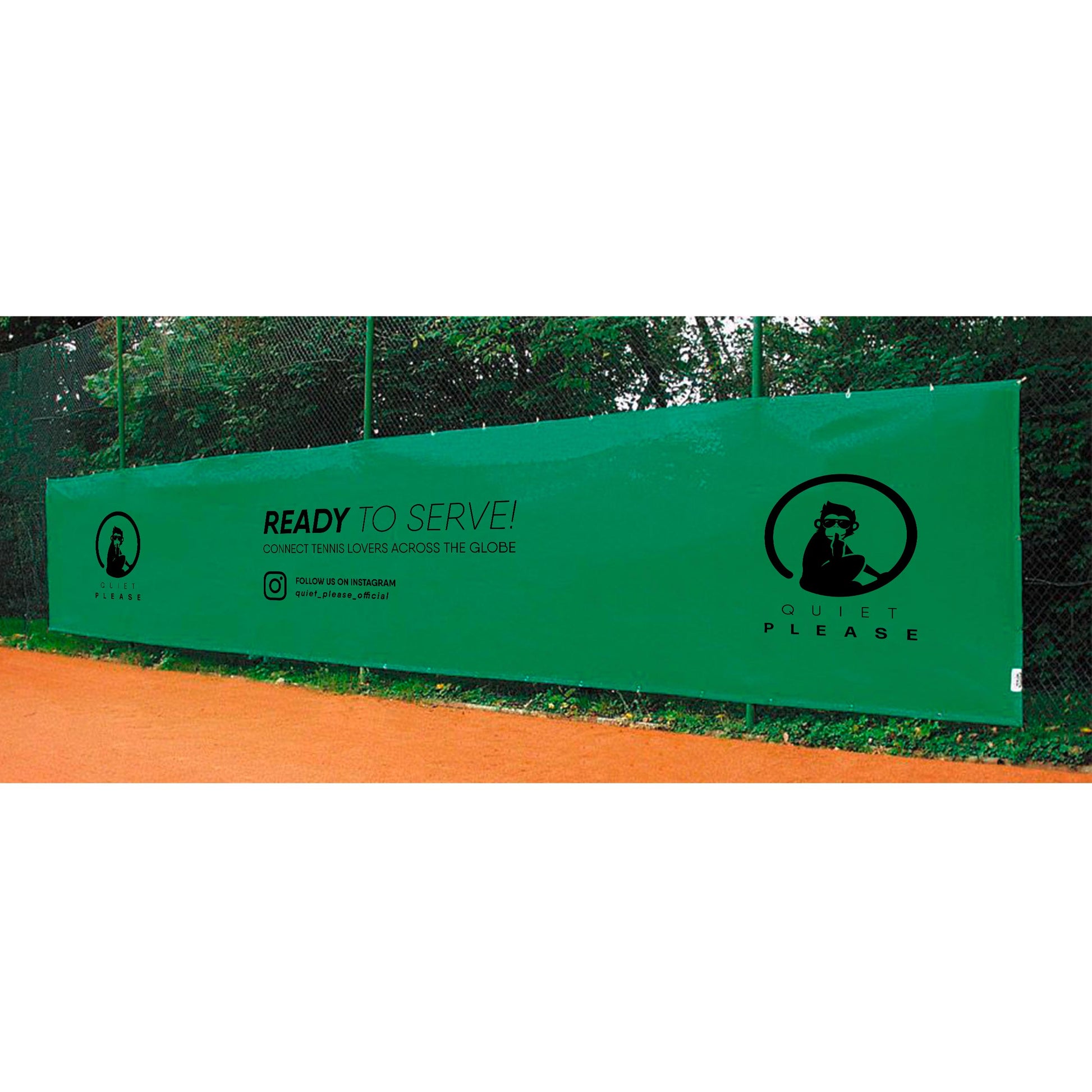 Tennis-Point Quiet Please 12x2m Panel-Verde