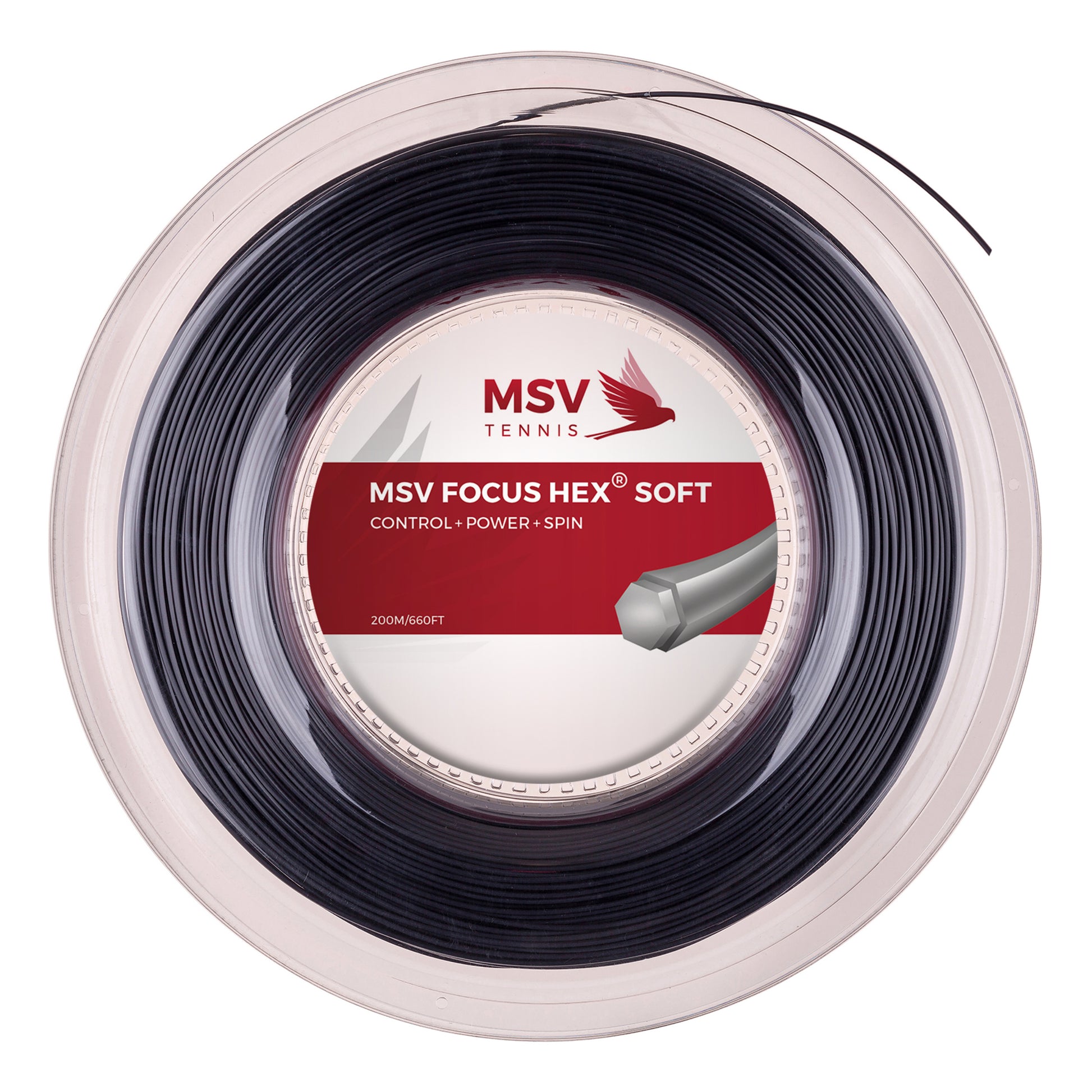 MSV Focus-HEX Soft Bobinas De Cordaje 200m-Negro
