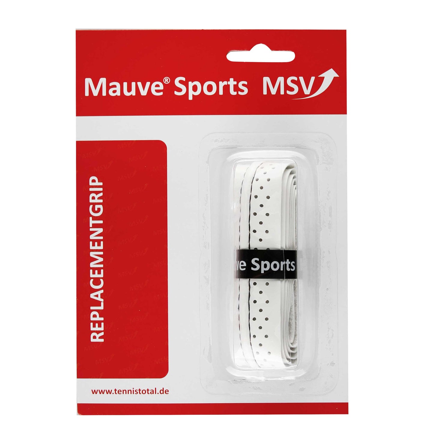 MSV Basic Grip Soft-Stich Perforated And Stitched Pack De 1-Blanco