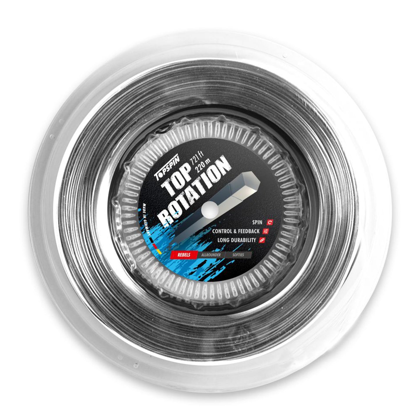 Topspin Top Rotation 220m Bobinas De Cordaje-Gris