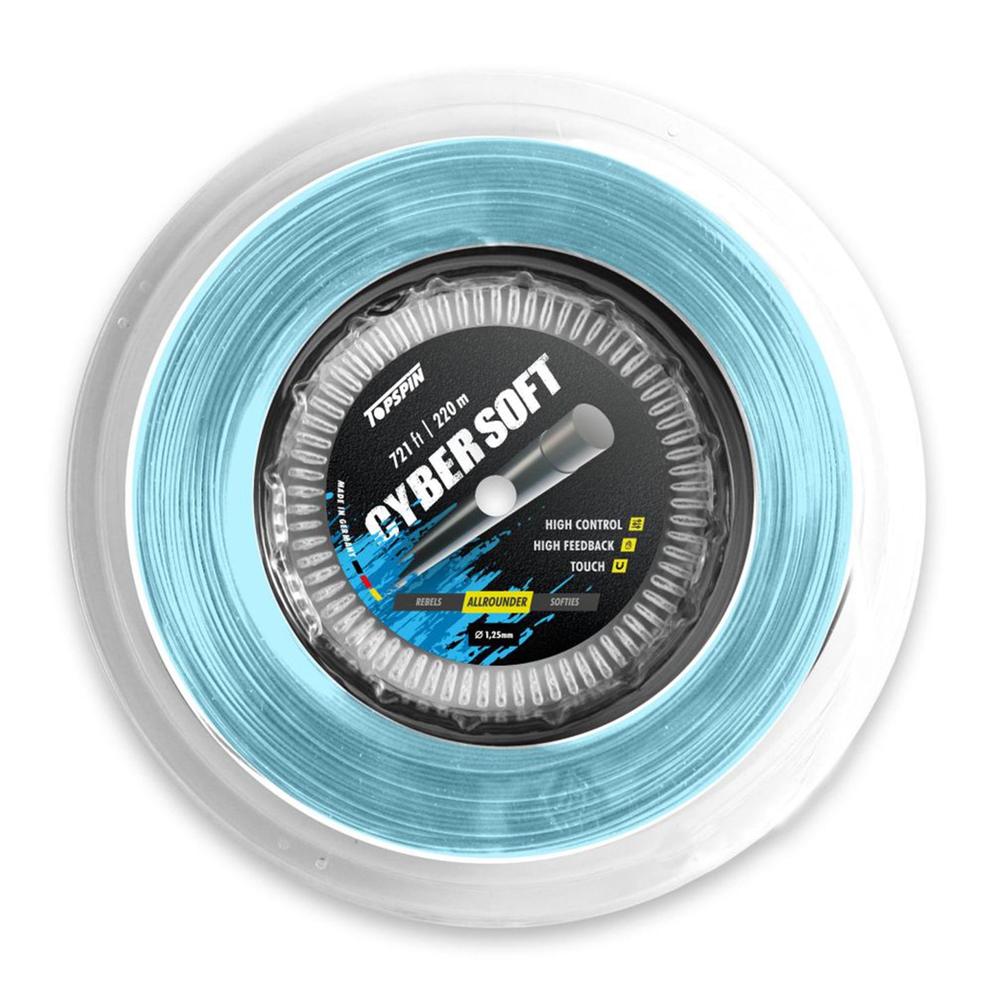 Topspin Cyber Soft Bobinas De Cordaje 220m-Azul Claro