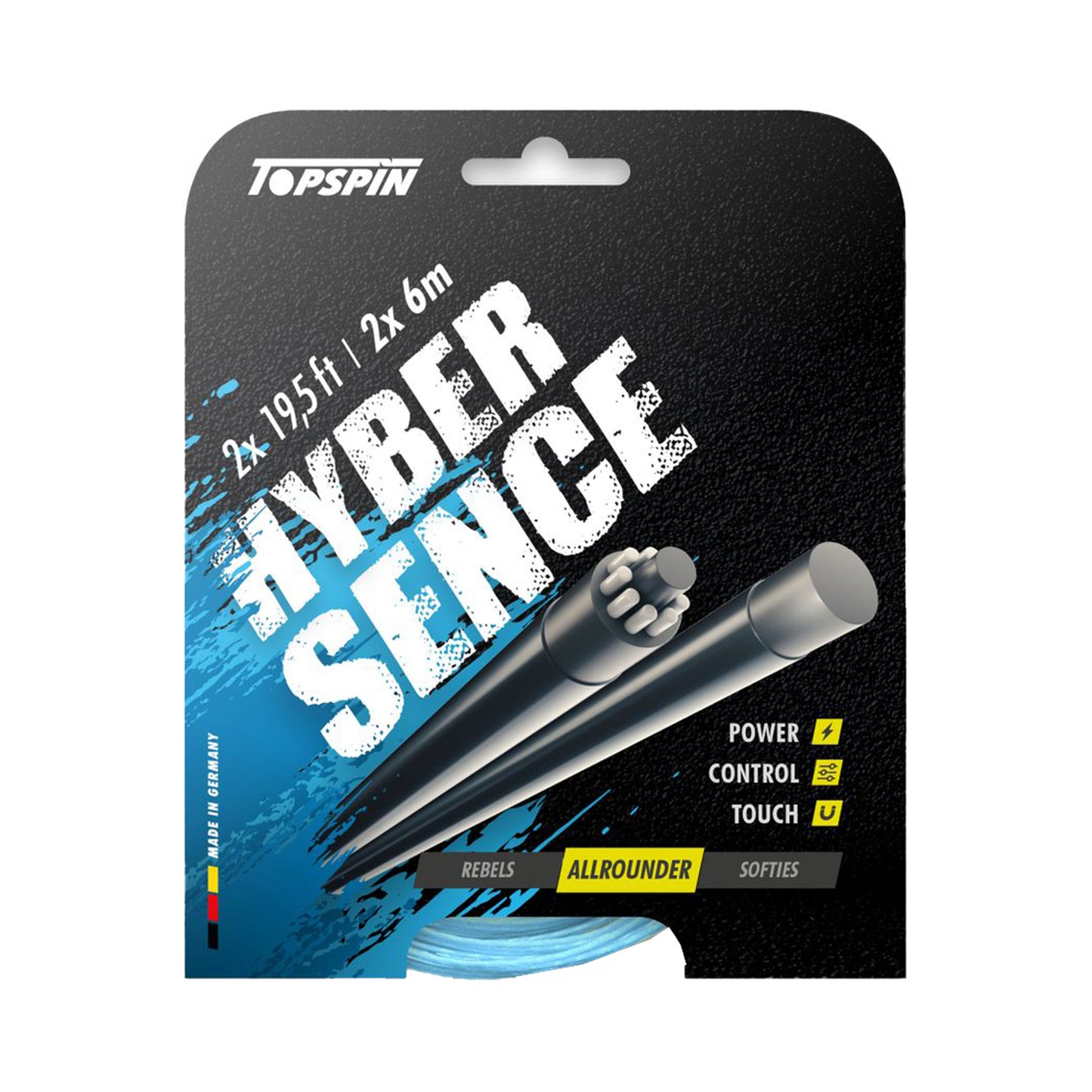 Topspin Hyber Sence 2 X 6m Sets Individuales-Azul Claro