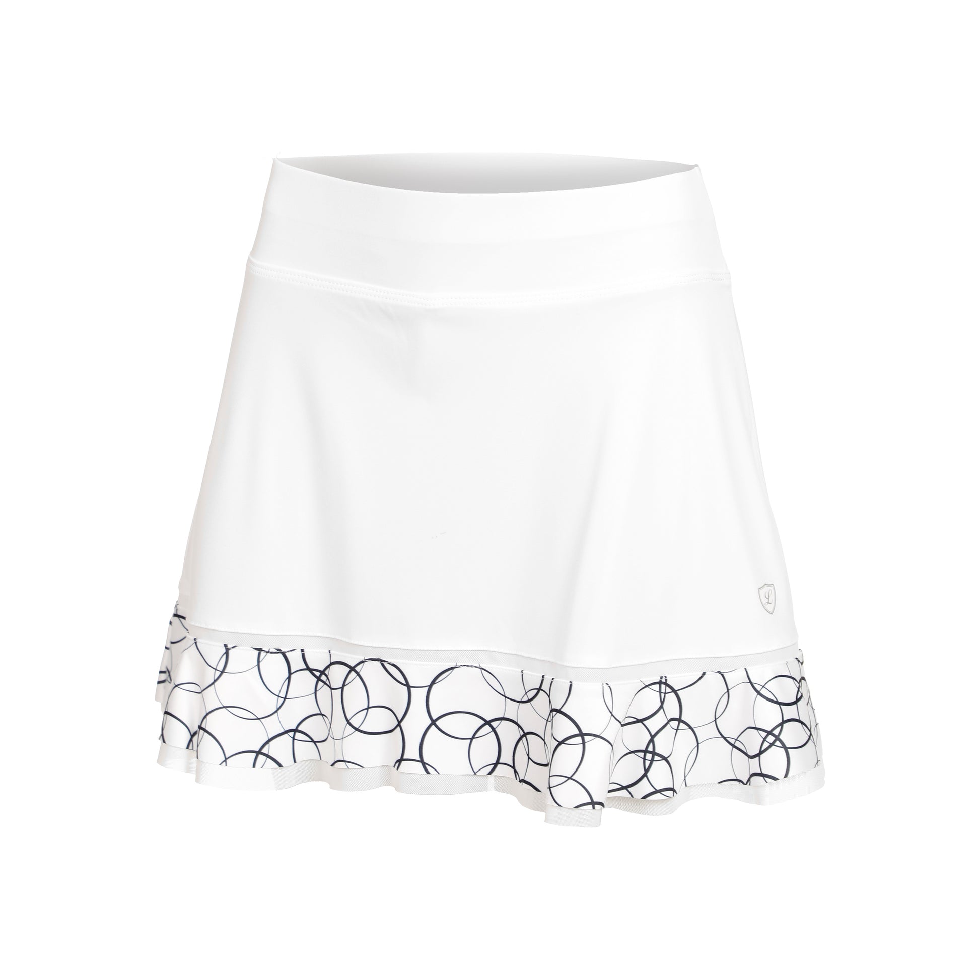 Limited Sports Flounce Falda Mujeres - blanco, azul-gris
