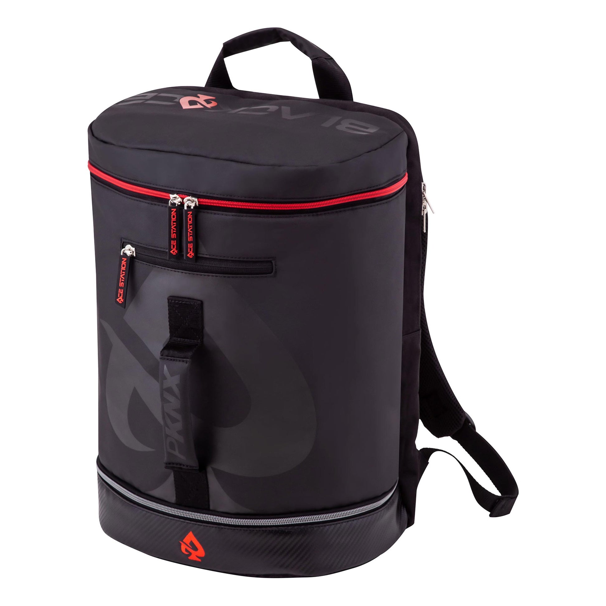 PROKENNEX ACE Mochila-Negro,Rojo