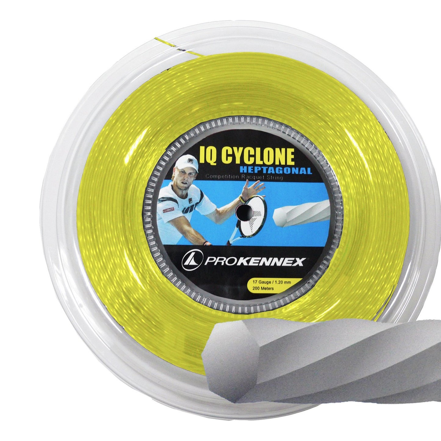 PROKENNEX IQ Cyclone Bobinas De Cordaje 200m-Amarillo