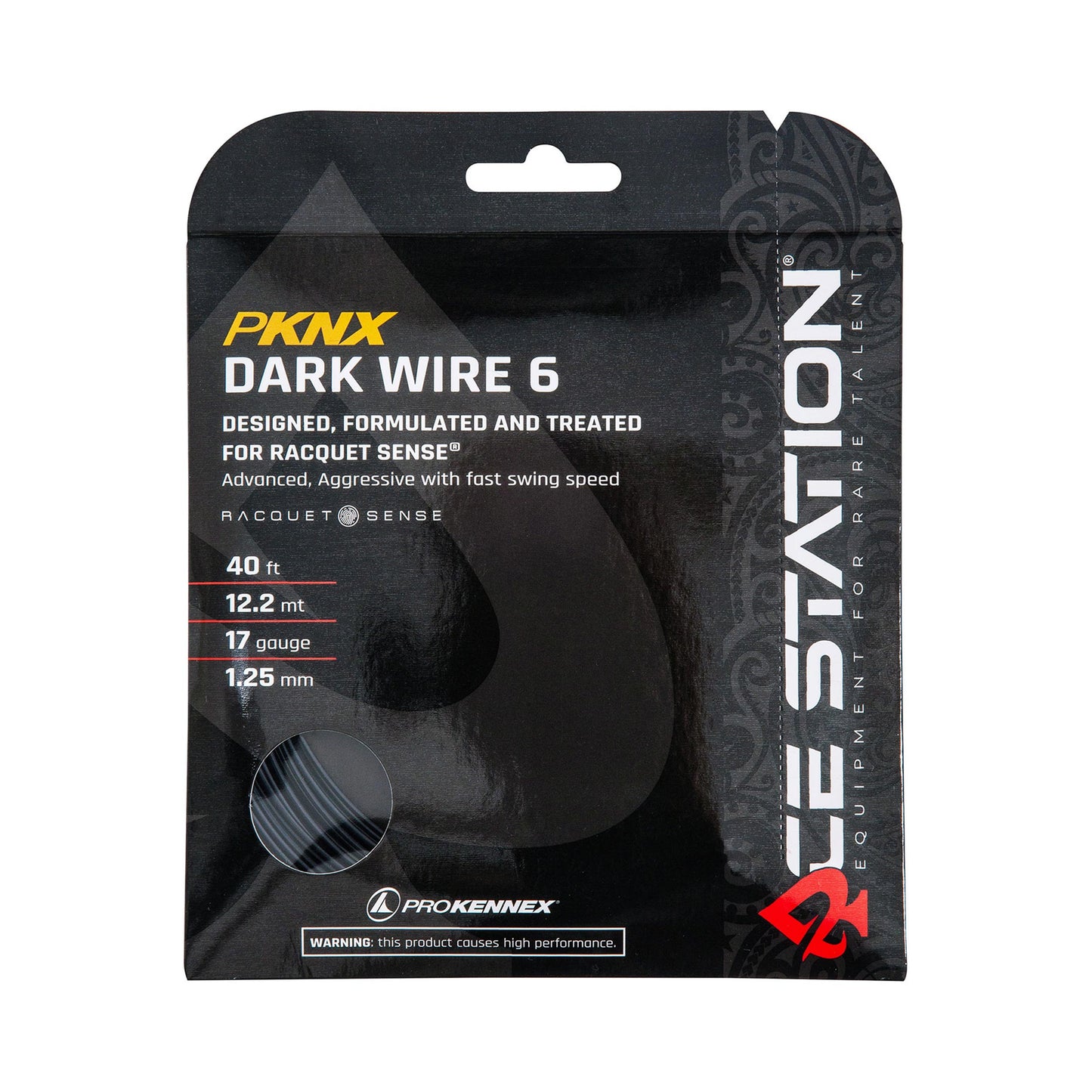 PROKENNEX Dark Wire 6 Sets Individuales 12,2m-Negro