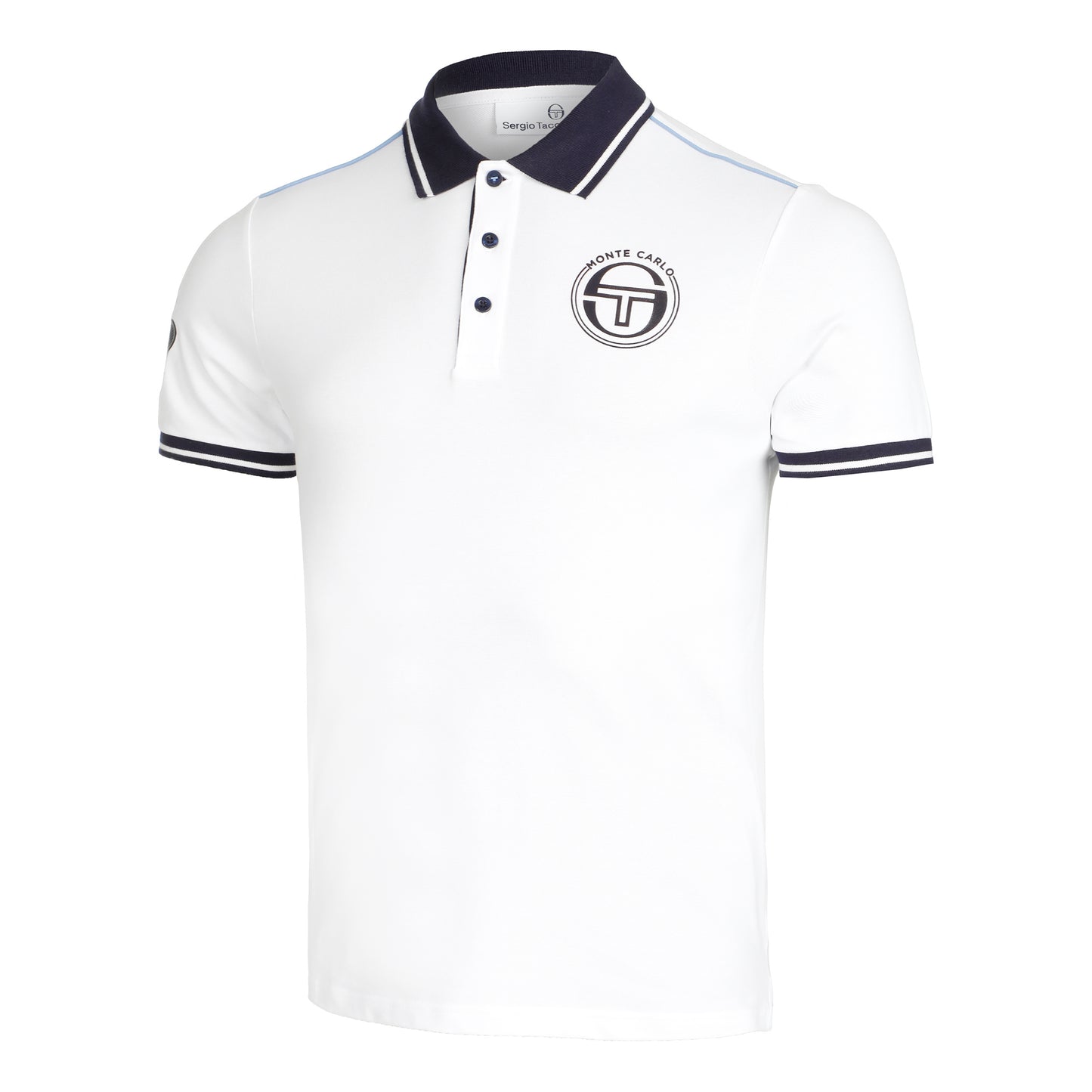 Sergio Tacchini Ranking Staff Polo Hombres - blanco, azul oscuro