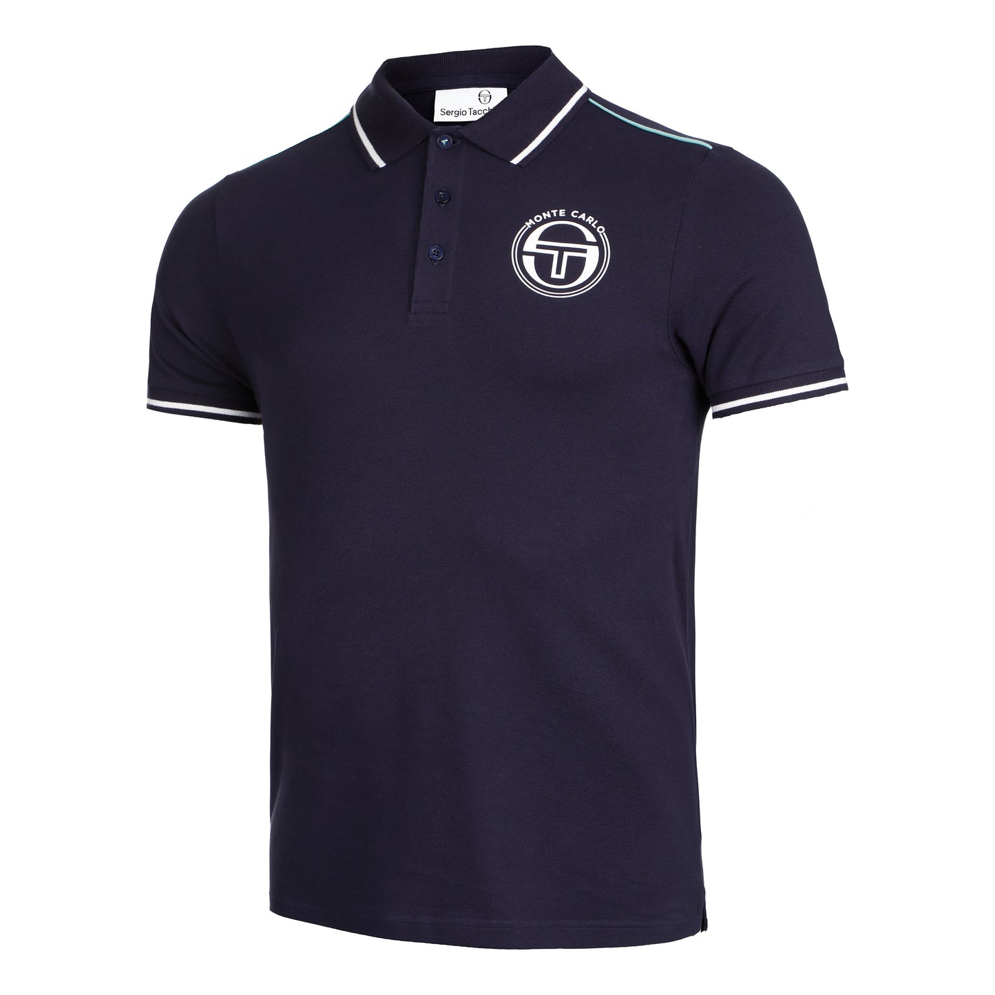 Sergio Tacchini Ranking Staff Polo Hombres - azul oscuro, blanco