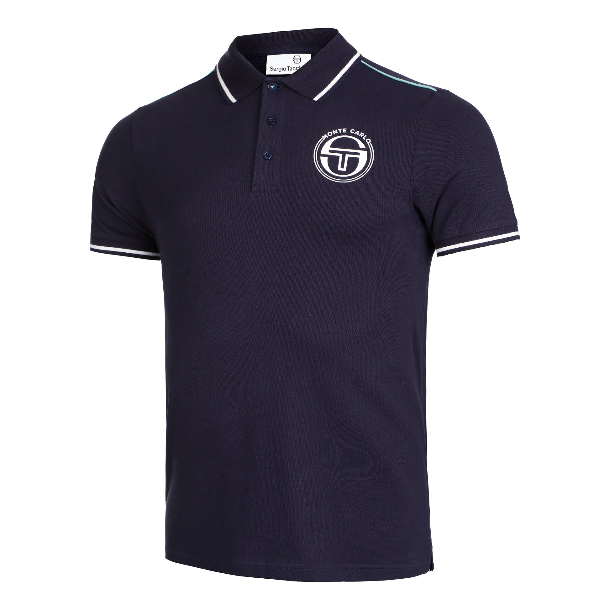 Sergio Tacchini Ranking Staff Polo Hombres - azul oscuro, blanco