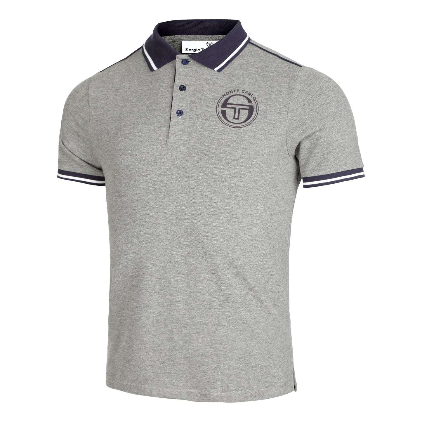 Sergio Tacchini Ranking Staff Polo Hombres - gris oscuro, azul oscuro