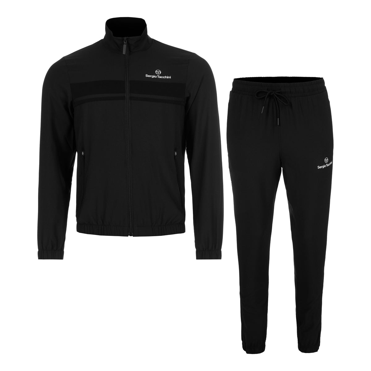 Sergio Tacchini Specchio Chándal Hombres - negro, beige