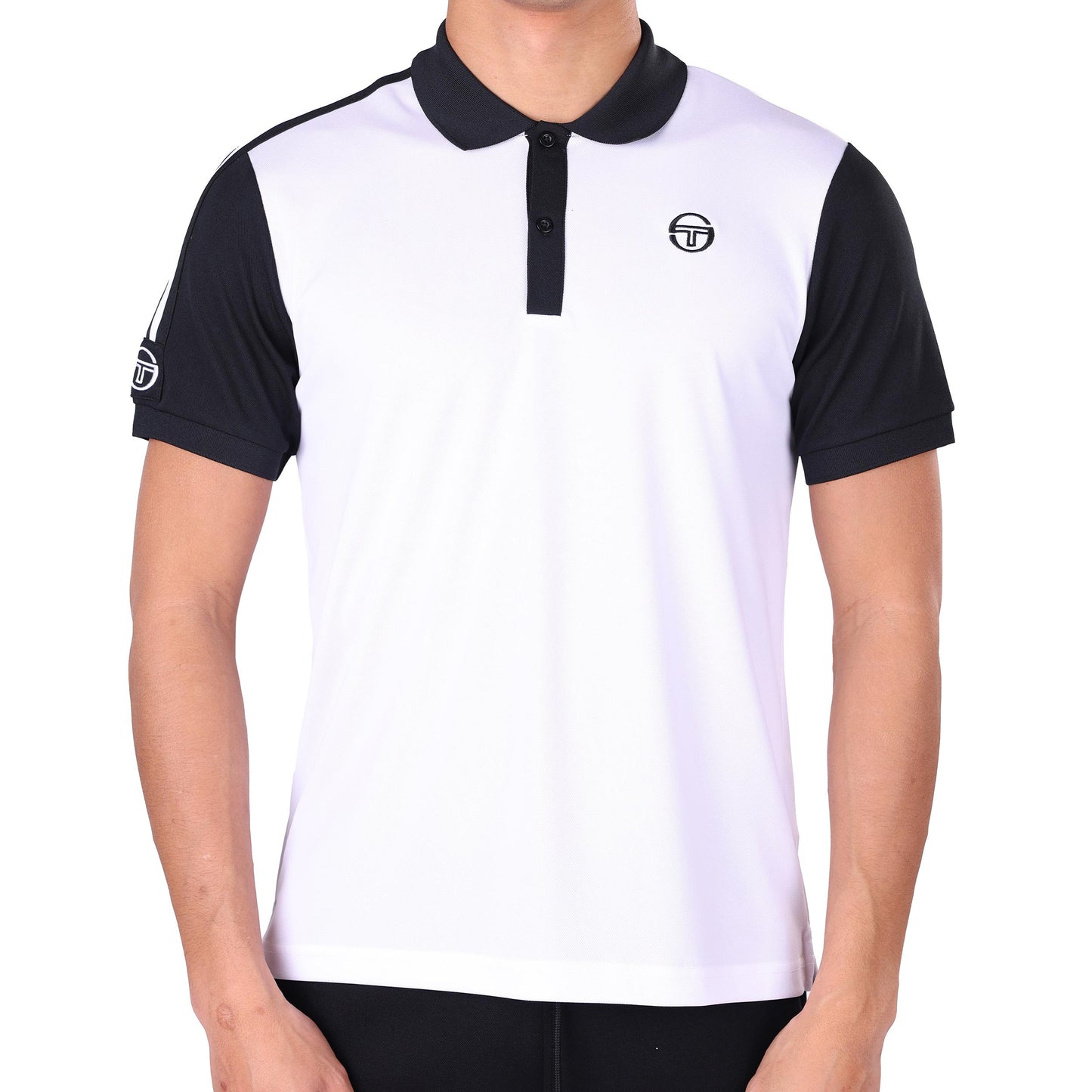Sergio Tacchini Cesena Polo Hombres - blanco, negro