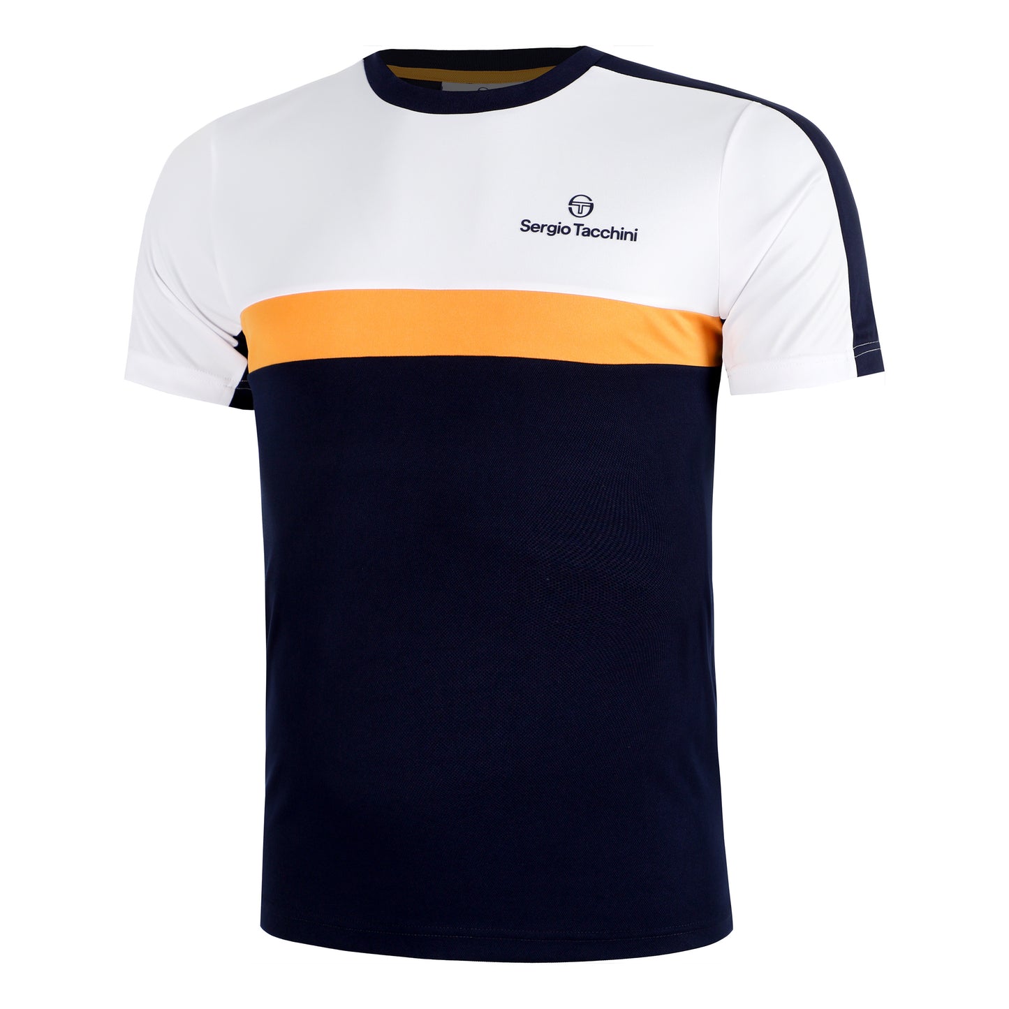 Sergio Tacchini Alata Camiseta de manga corta Hombres - azul oscuro, albaricoque