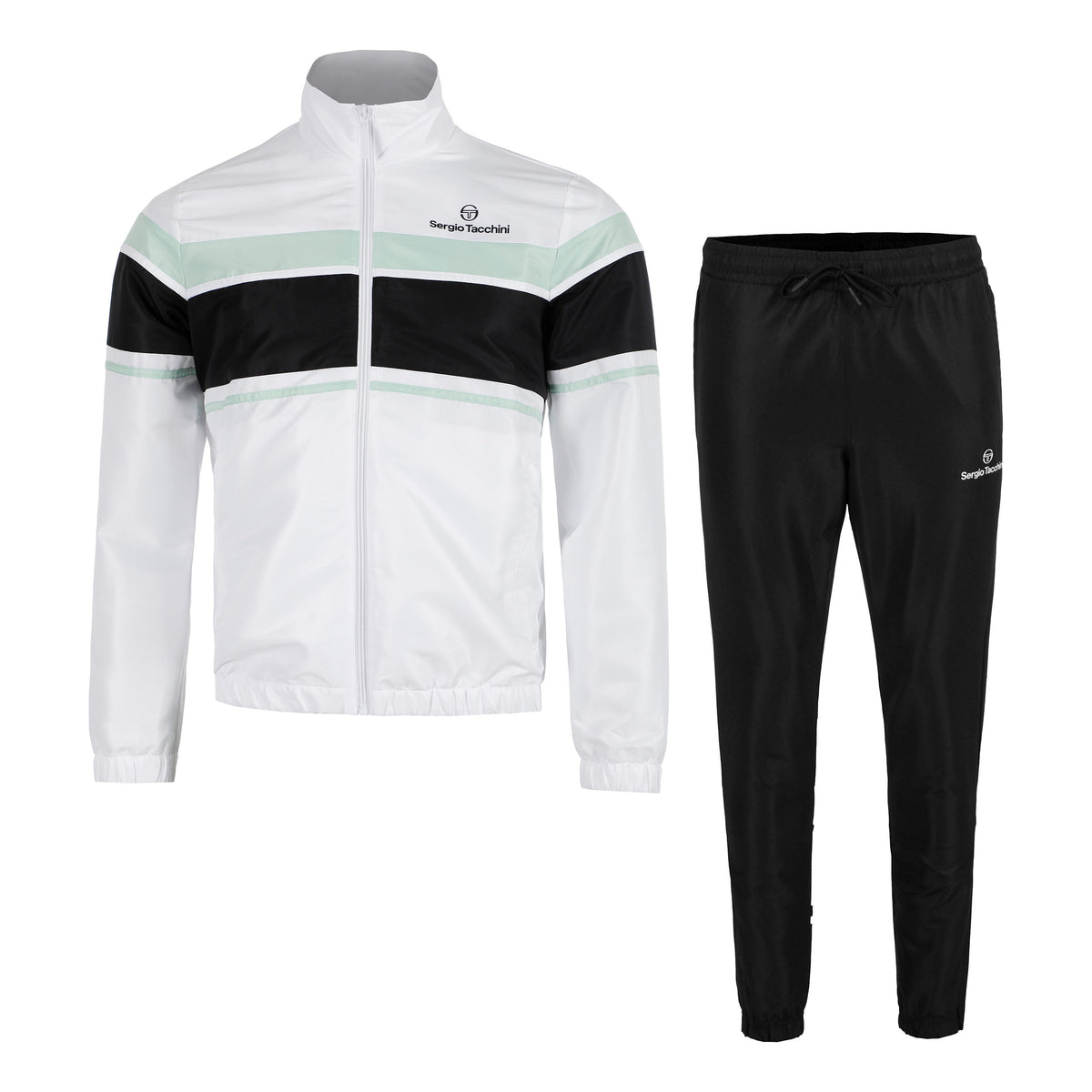 Sergio Tacchini Arpa Chándal Hombres-Negro,Verde Claro