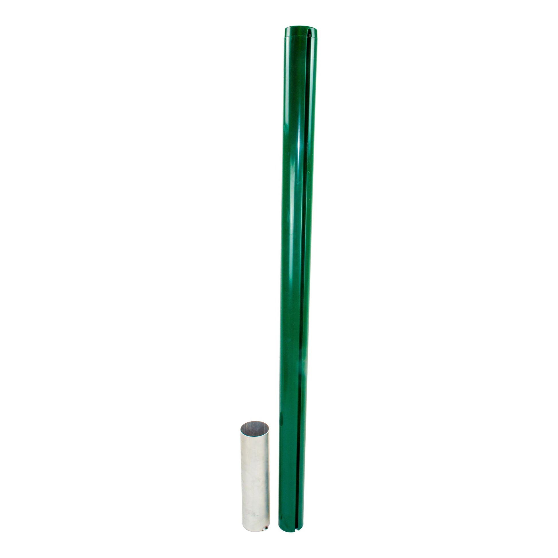 Tegra ASS Postes De Redes De Tenis 83mm Redondo,Aluminio-Verde Oscuro