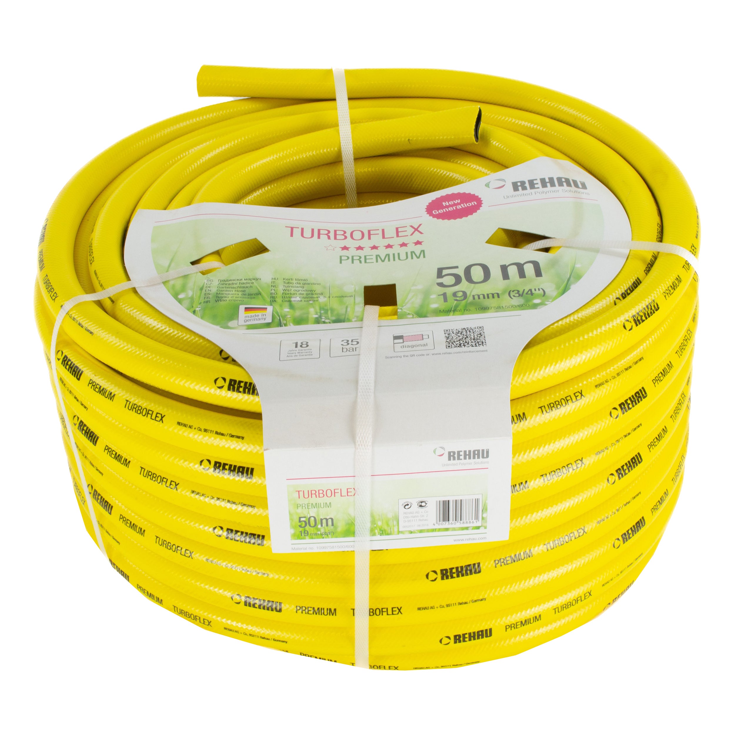 Tegra 50m Manguera De Agua 3/4"-Amarillo