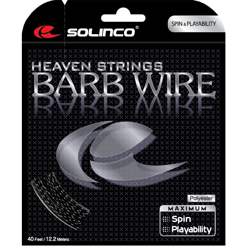 Solinco Barb Wire Sets Individuales 12,2m-Negro