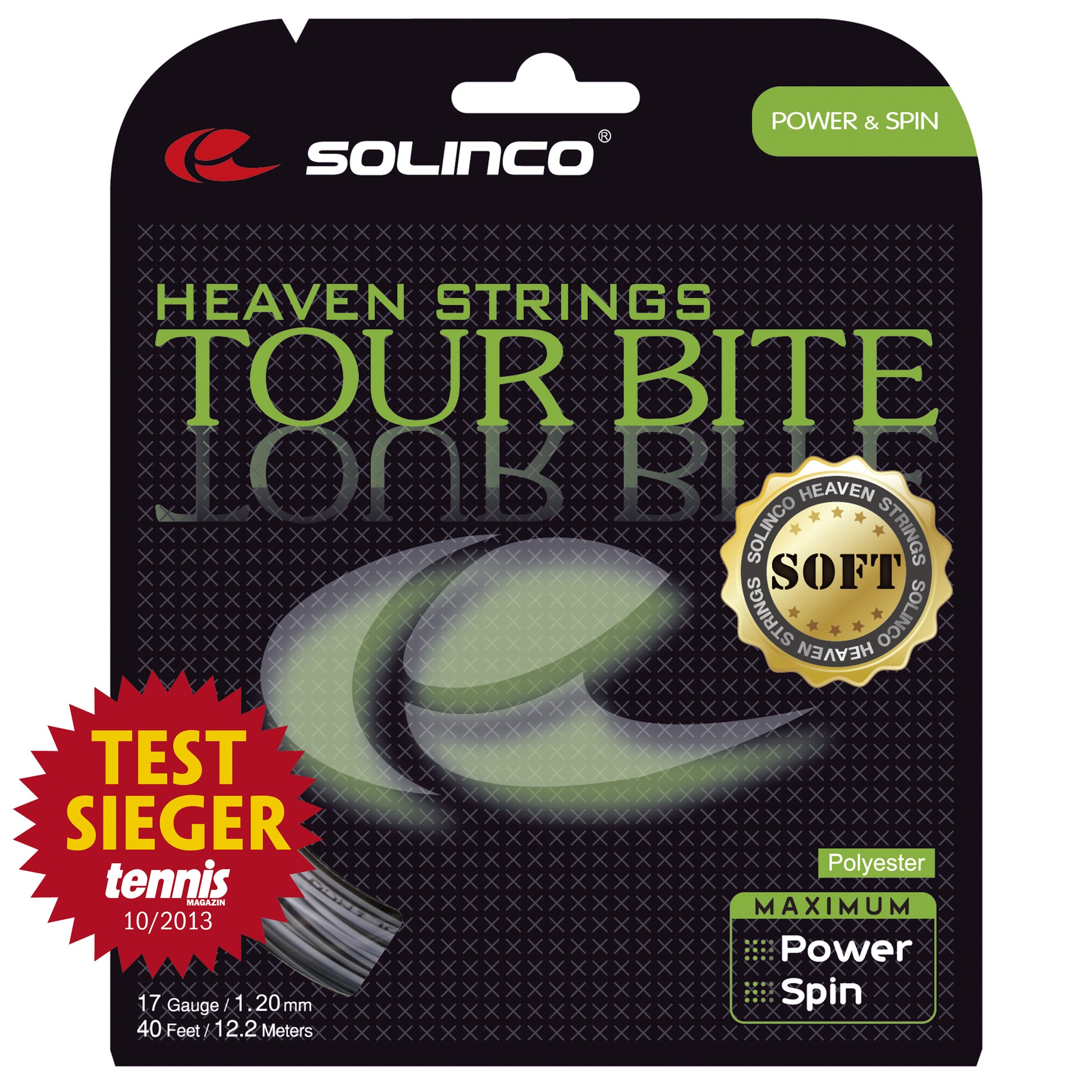 Solinco Tour Bite Soft Sets Individuales 12,2m-Plateado