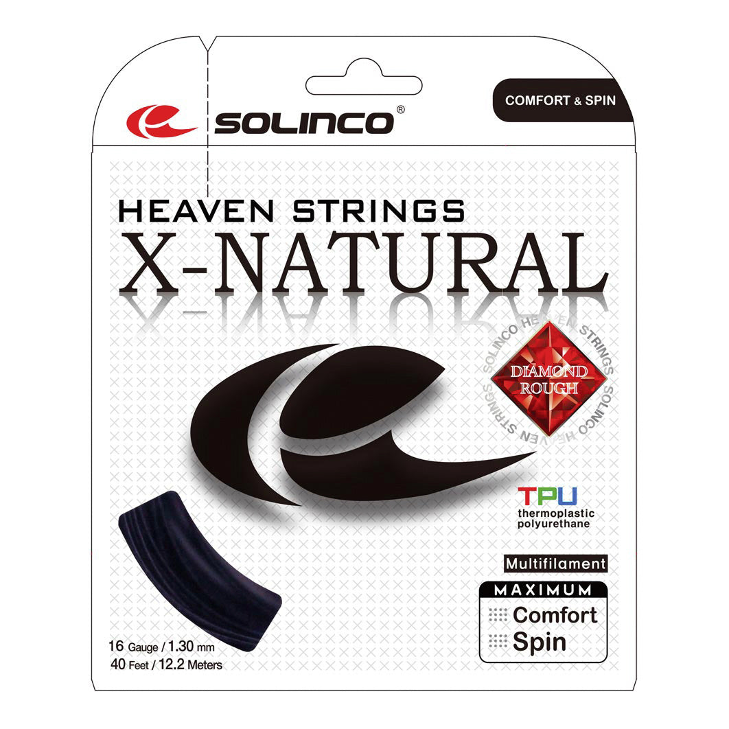 Solinco X-Natural Sets Individuales 12,2m-Negro