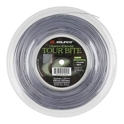 Solinco Tour Bite Bobinas De Cordaje 100m-Plateado