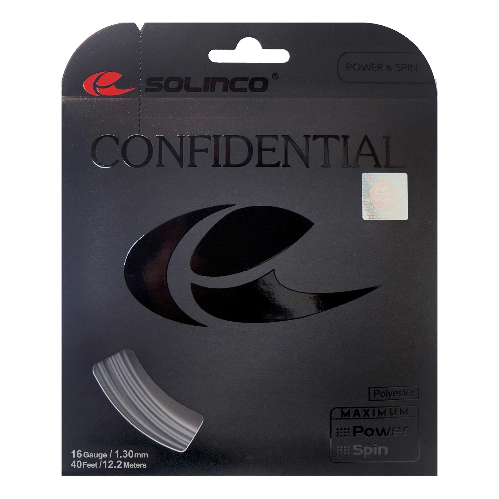 Solinco Confidential Sets Individuales 12,2m-Gris Oscuro