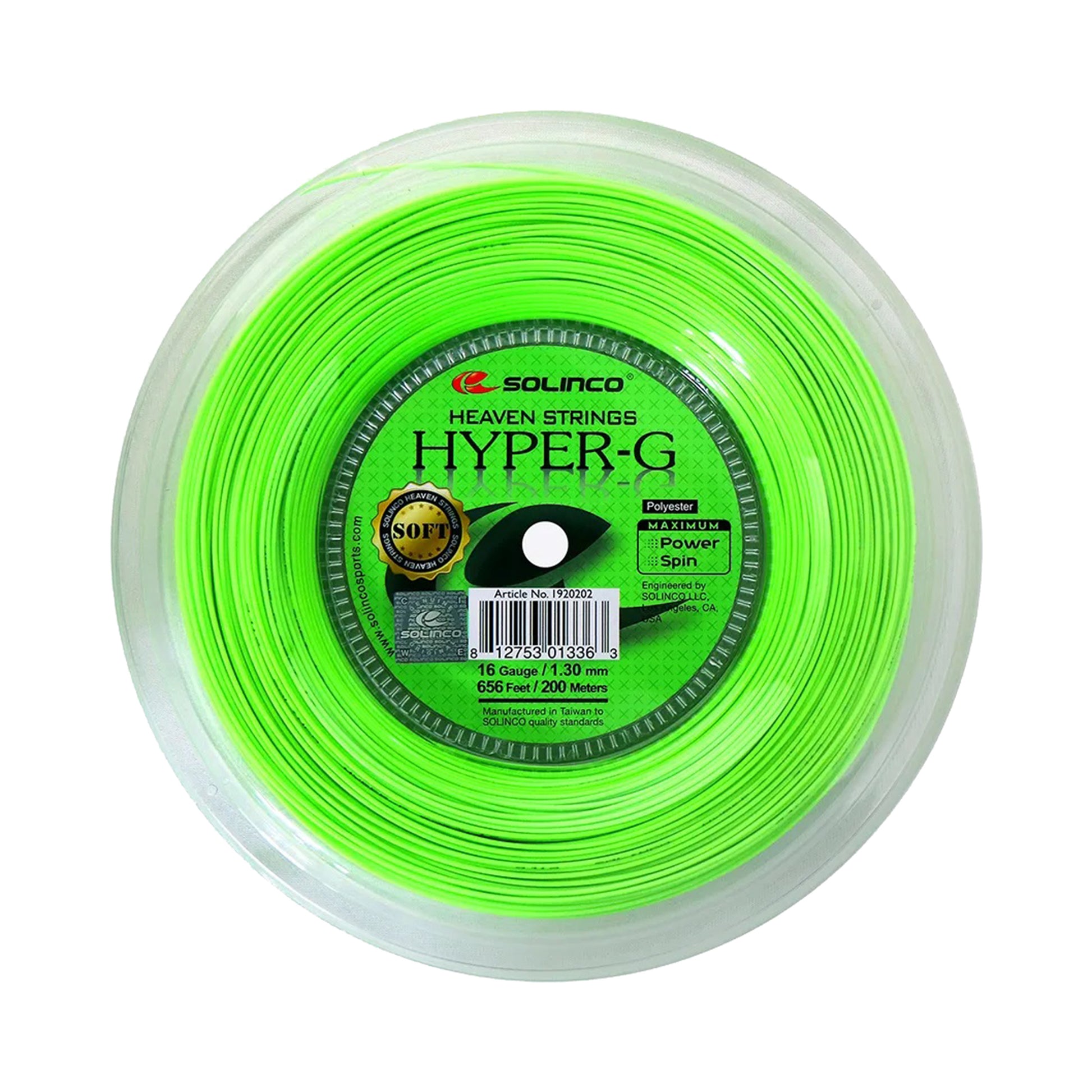 Solinco Hyper-G Soft Bobinas De Cordaje 200m-Verde