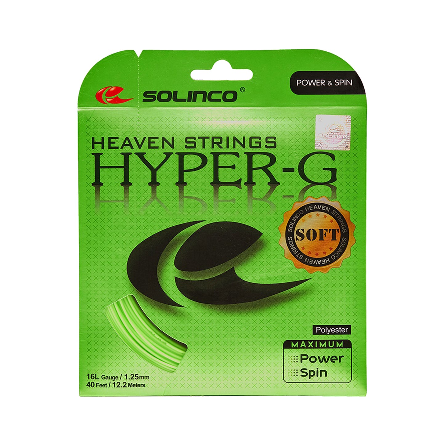 Solinco Hyper-G Soft Sets Individuales 12,2m-Verde