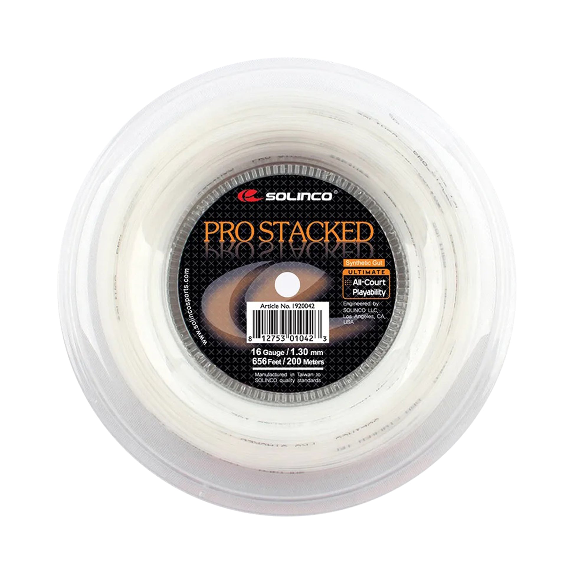 Solinco Pro-Stacked Bobinas De Cordaje 200m-Blanco