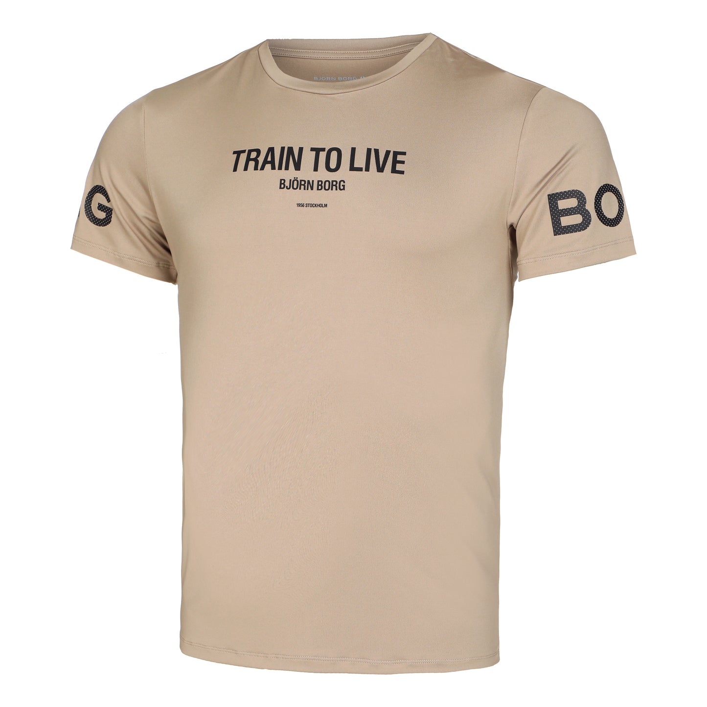 Björn Borg Borg Graphic Camiseta de manga corta Hombres - beige, negro