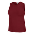 ACE Rib Pocket Camiseta de tirantes Mujeres - rojo oscuro,