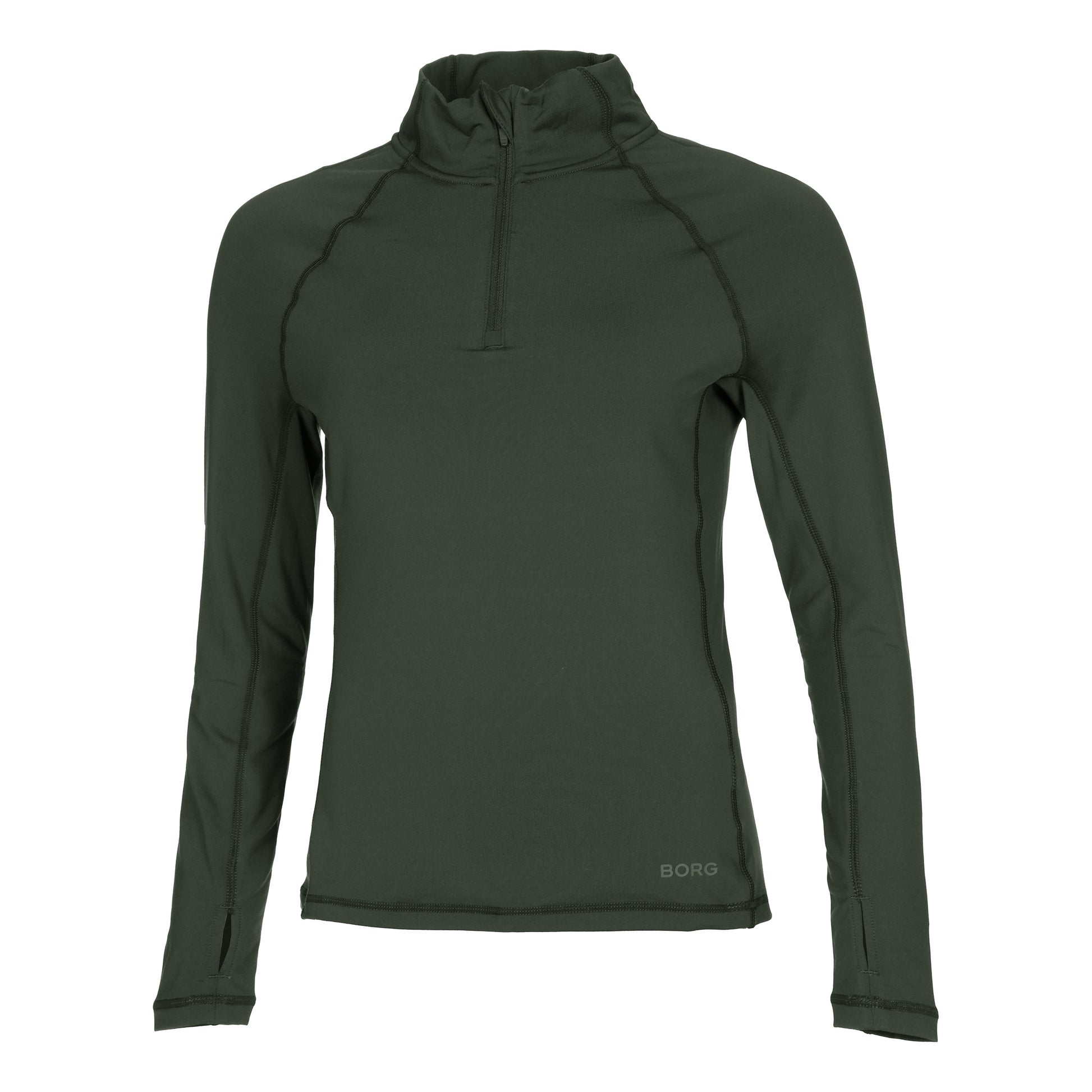 Björn Borg Camiseta De Manga Larga Mujeres-Verde Oscuro