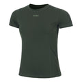 Sleek Slim Camiseta De Manga Corta Mujeres-Verde Oscuro