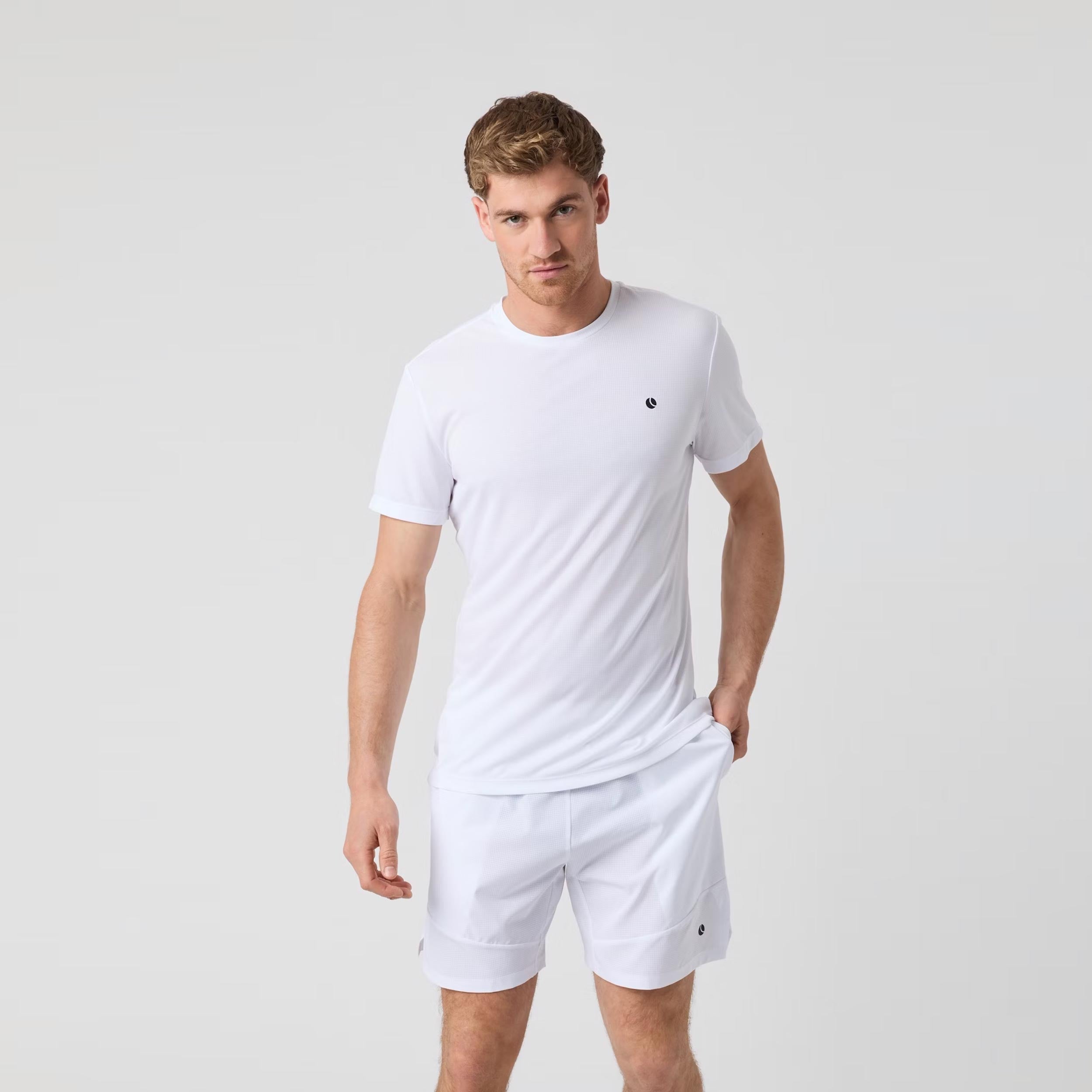 Björn Borg Ace Light Camiseta De Manga Corta Hombres-Blanco