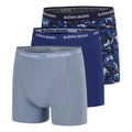 Cotton Stretch Calzoncillos tipo bóxer Pack de 3 Hombres - azul-gris, azul