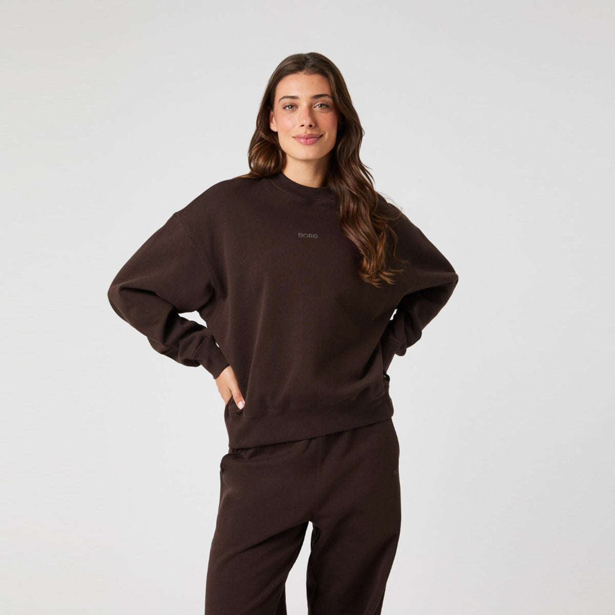 Björn Borg Studio Oversized Sudadera Mujeres-Marrón