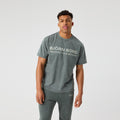Classic Print Camiseta de manga corta Hombres-verde oscuro